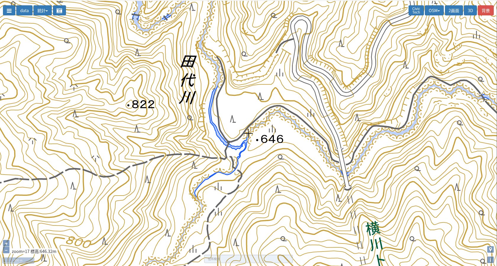 田代　地図